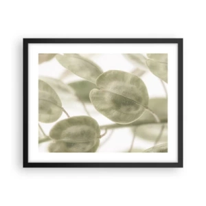 Poster in cornice nera - All'inizio vi erano le foglie... - 50x40 cm