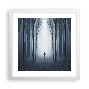 Poster in cornice bianca - E tutto è semplice e chiaro - 40x40 cm