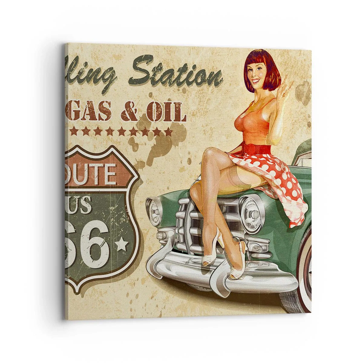 Quadro su tela - Stampe su Tela - I fantastici anni '40 - 70x70 cm