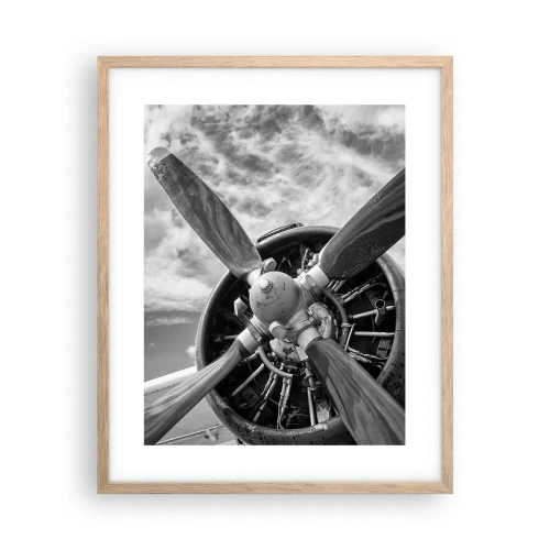 Poster in cornice rovere chiaro - Il dominatore dell'aria - 40x50 cm