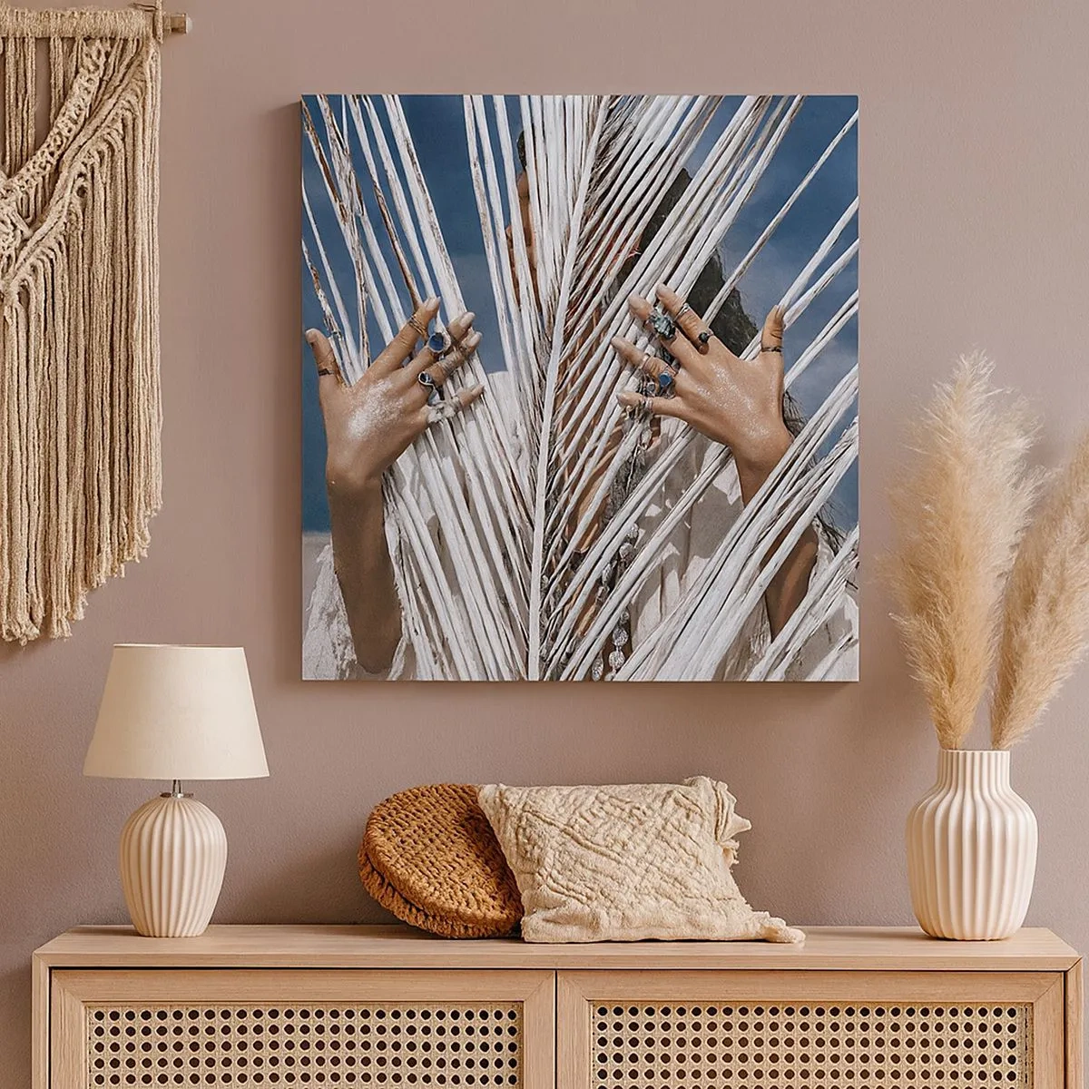 Quadro su tela - Stampe su Tela - La ragazza dello sciamano? - 30x30 cm