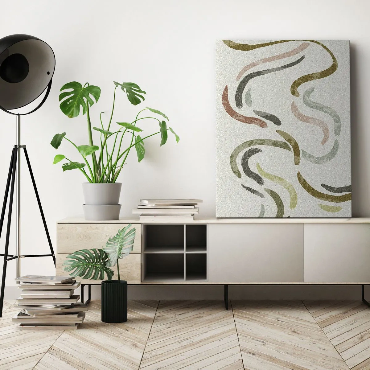 Quadro su tela - Stampe su Tela - La danza gioiosa dell'astrazione - 45x80 cm