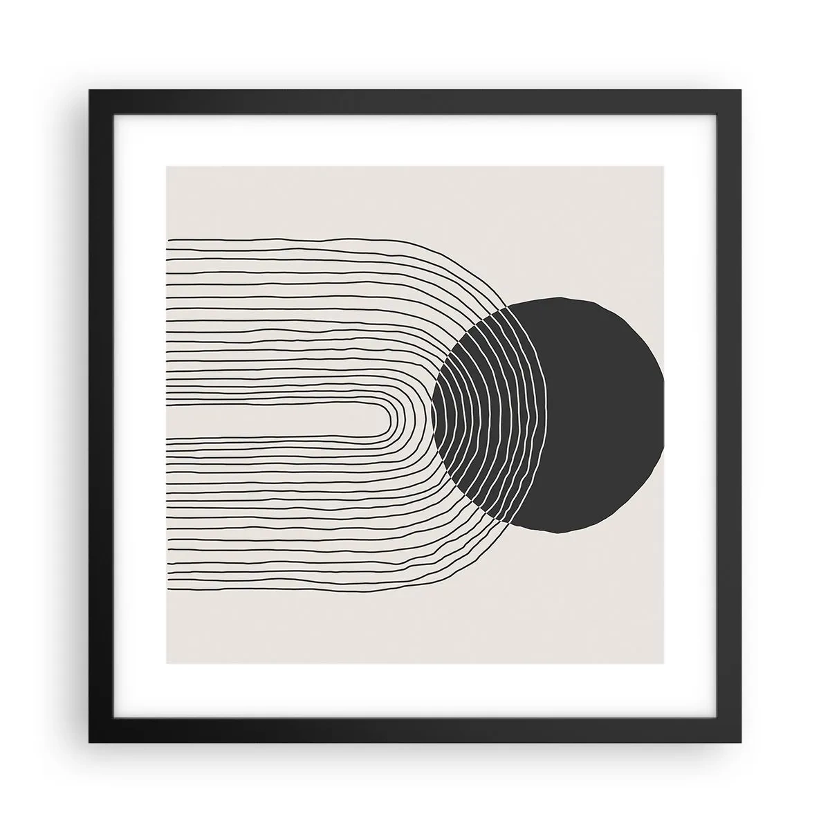 Poster in cornice nera - Tremore e fiducia - 40x40 cm