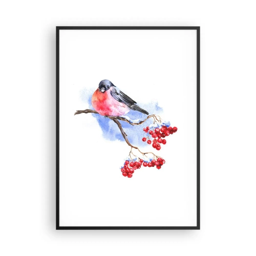 Poster in cornice nera - L'inverno a colori - 70x100 cm