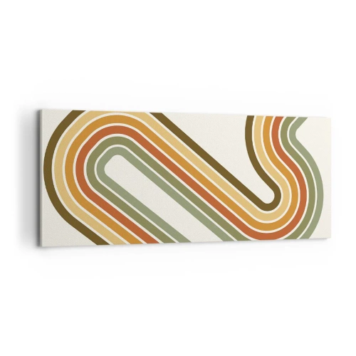 Quadro su tela - Stampe su Tela - Zig zag fino alla meta - 100x40 cm