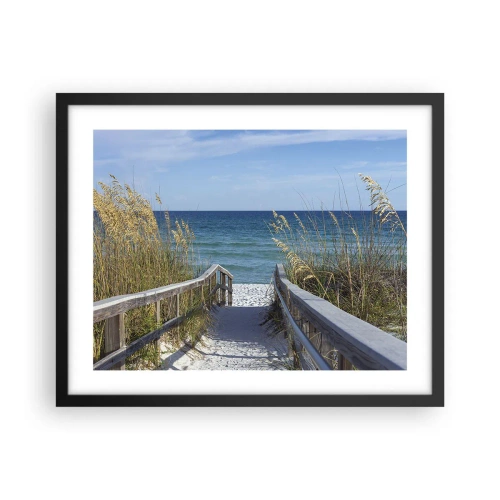 Poster in cornice nera - Al sole, al vento - 50x40 cm