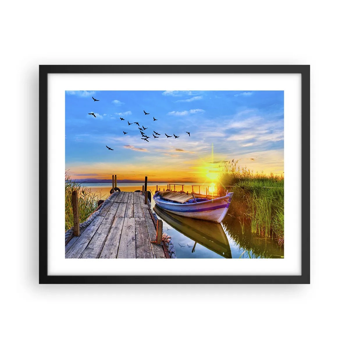 Poster in cornice nera - A domani - 50x40 cm