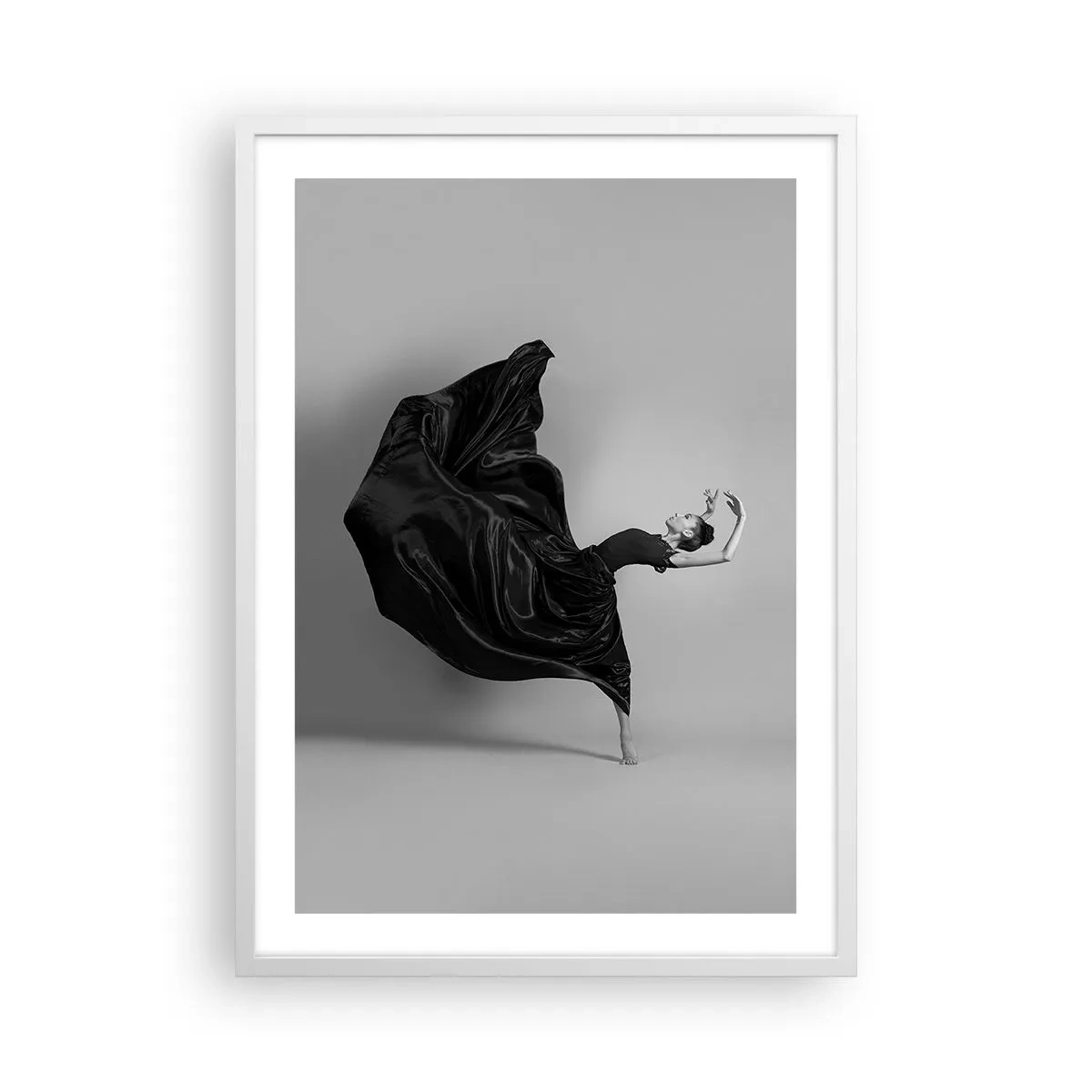 Poster in cornice bianca - Musica alata - 50x70 cm