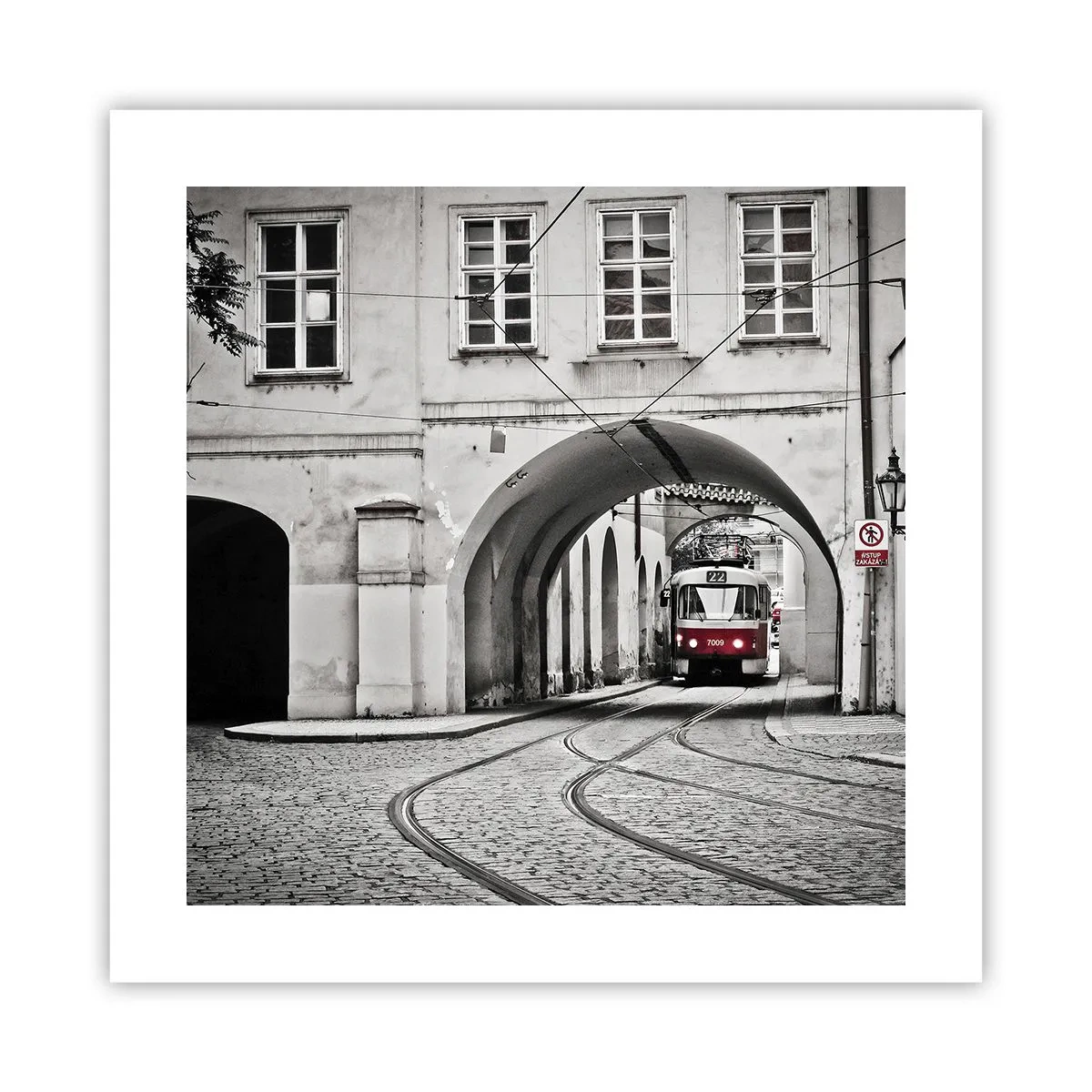Poster - Attraverso il labirinto cittadino - 40x40 cm
