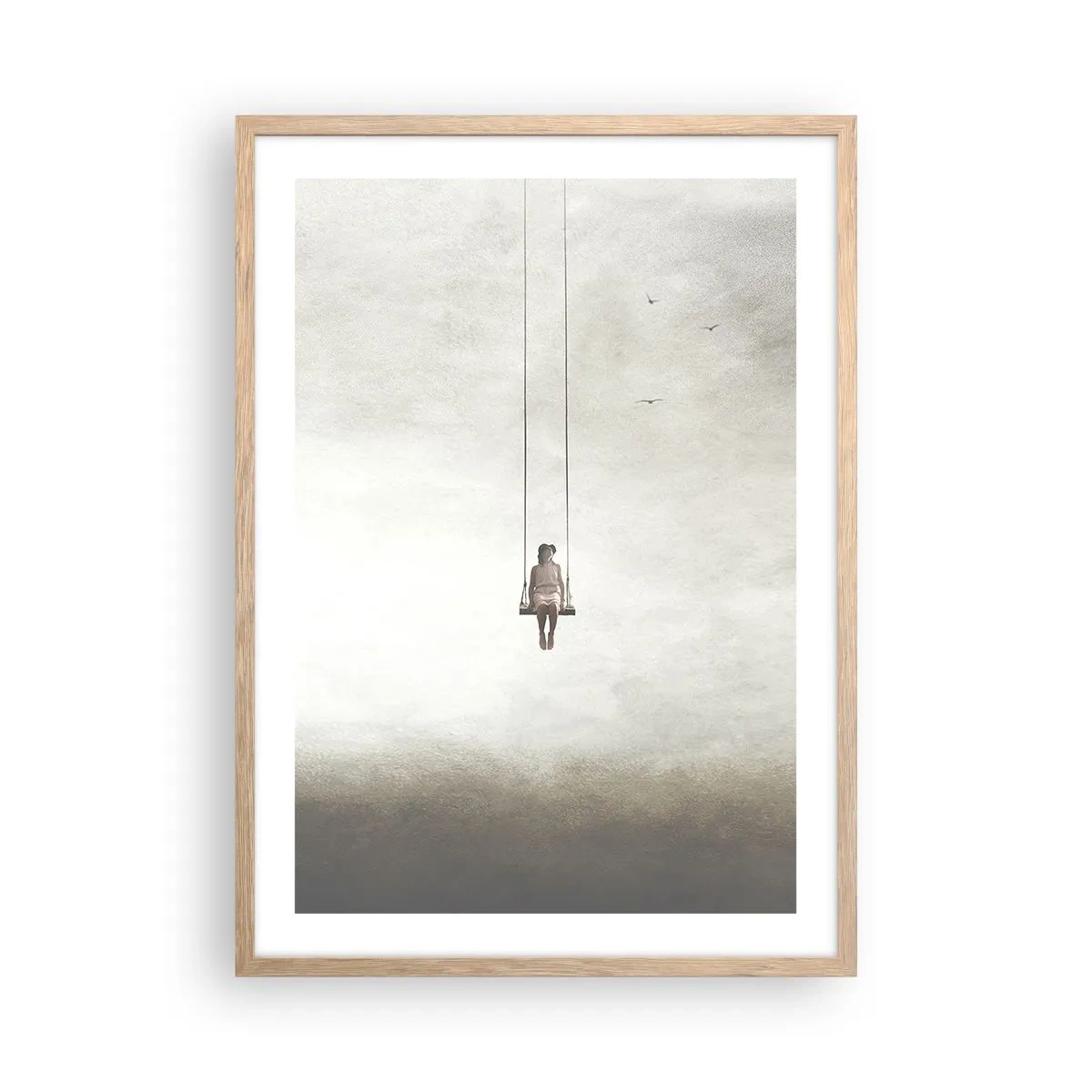 Poster in cornice rovere chiaro - Il bambino che è in noi - 50x70 cm