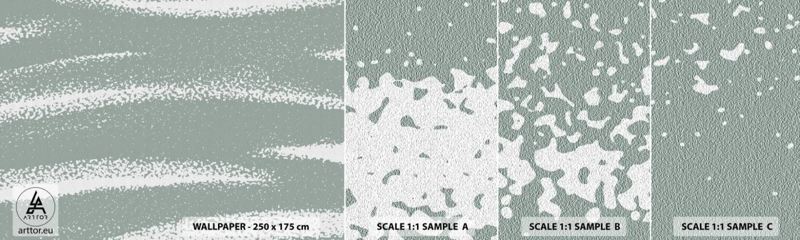 Campione Di Fotomurale Standard Eco - Astrazione in clima invernale - Astrazione, Luminoso, Minimalismo - 100x30 cm