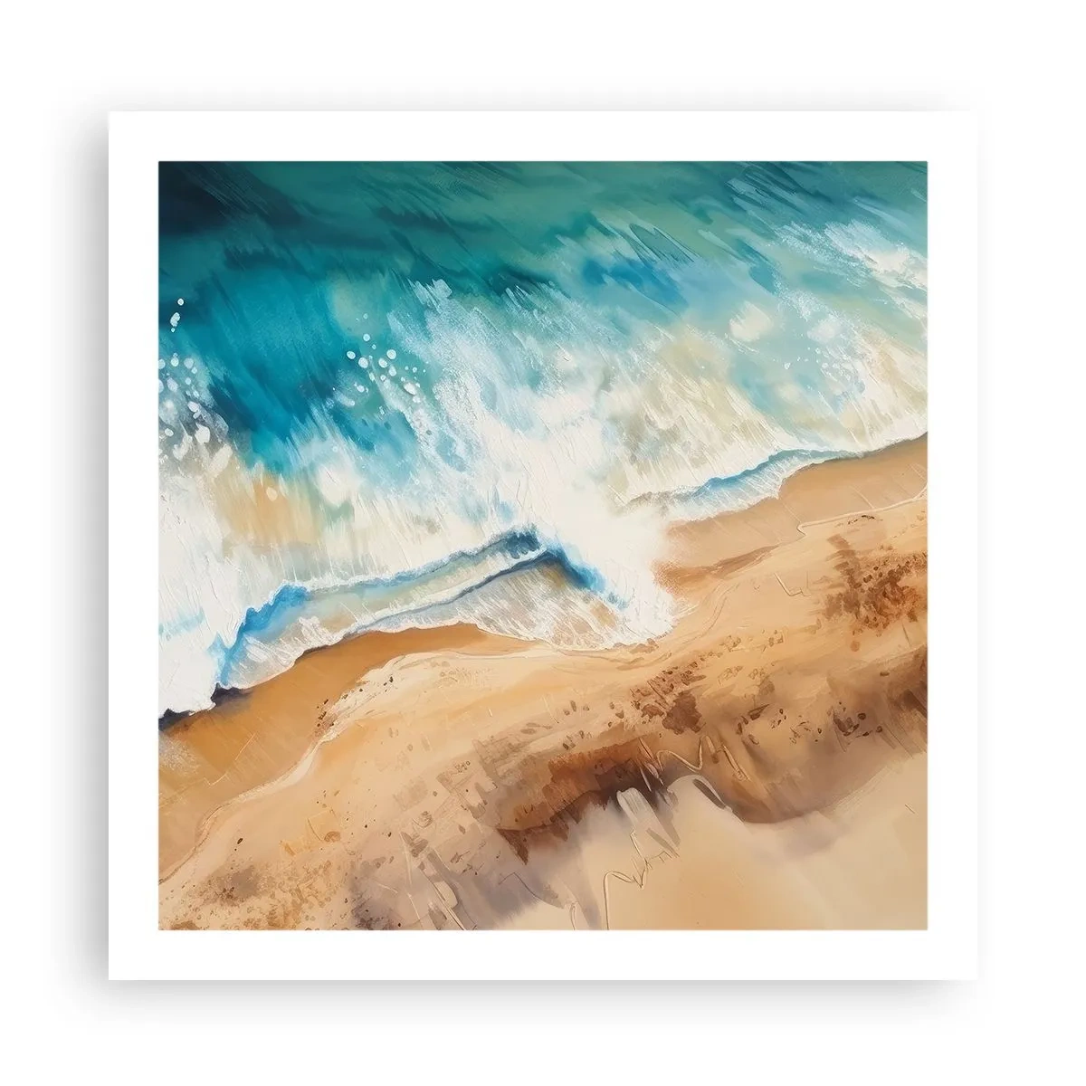 Poster - L'onda che ritorna - 60x60 cm