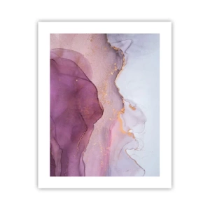 Poster - Onde di lilla e viola - 40x50 cm