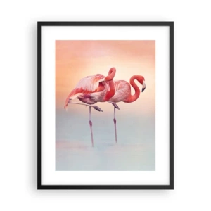 Poster in cornice nera - Nel colore del sole al tramonto - 40x50 cm