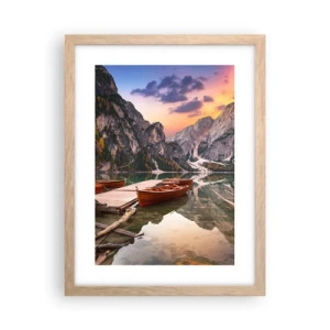 Poster in cornice rovere chiaro - La promessa del giorno - 30x40 cm