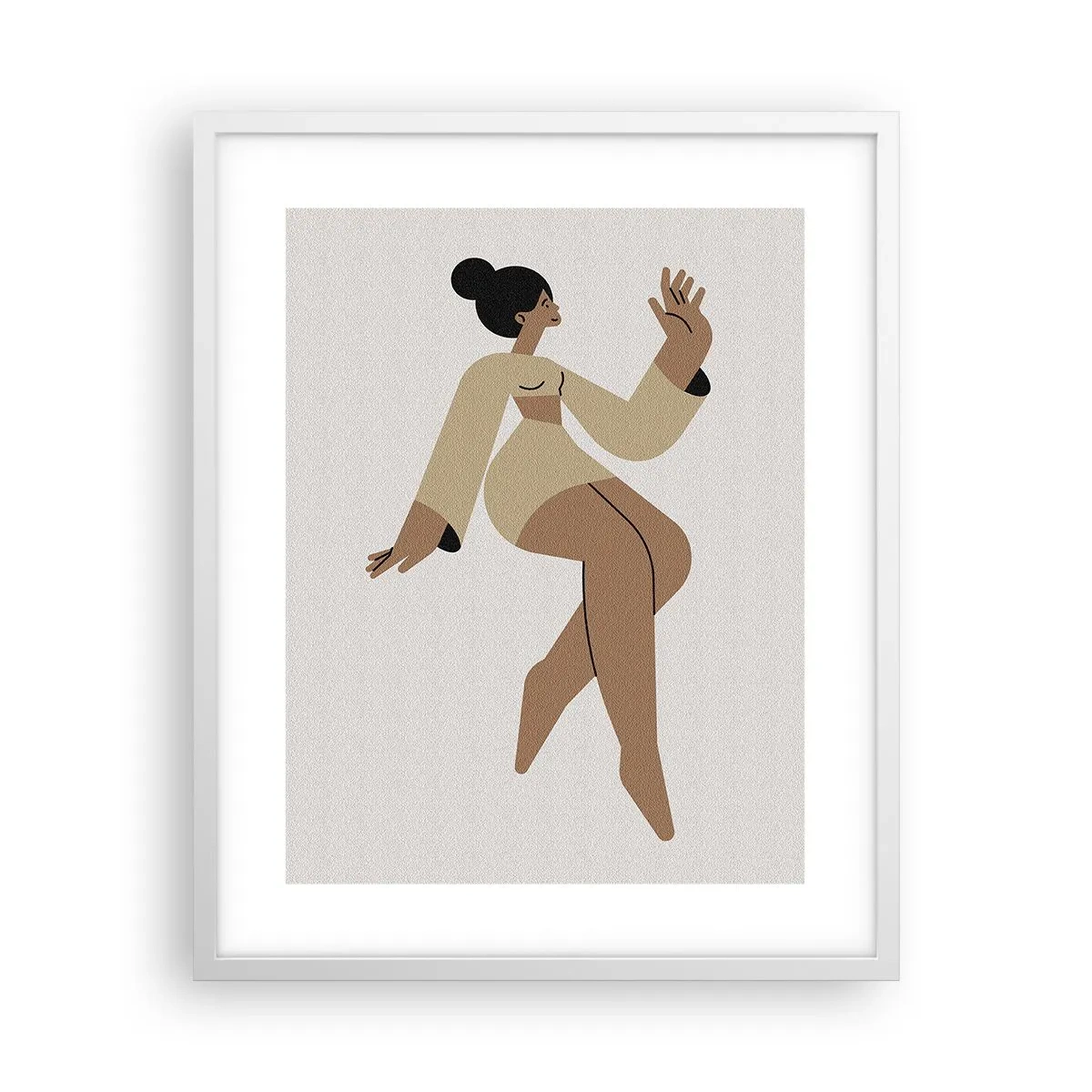 Poster in cornice bianca - La forma del fascino - 40x50 cm