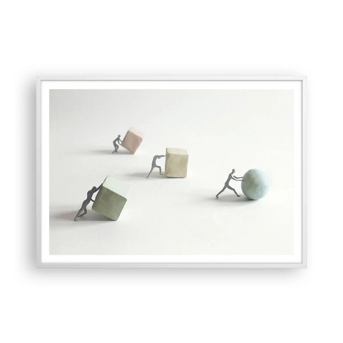 Poster in cornice bianca - È la vita - 100x70 cm