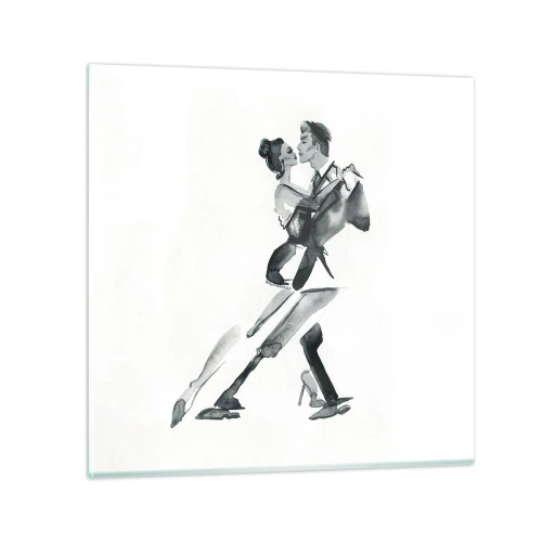Quadro su vetro - In un unico ritmo - 30x30 cm