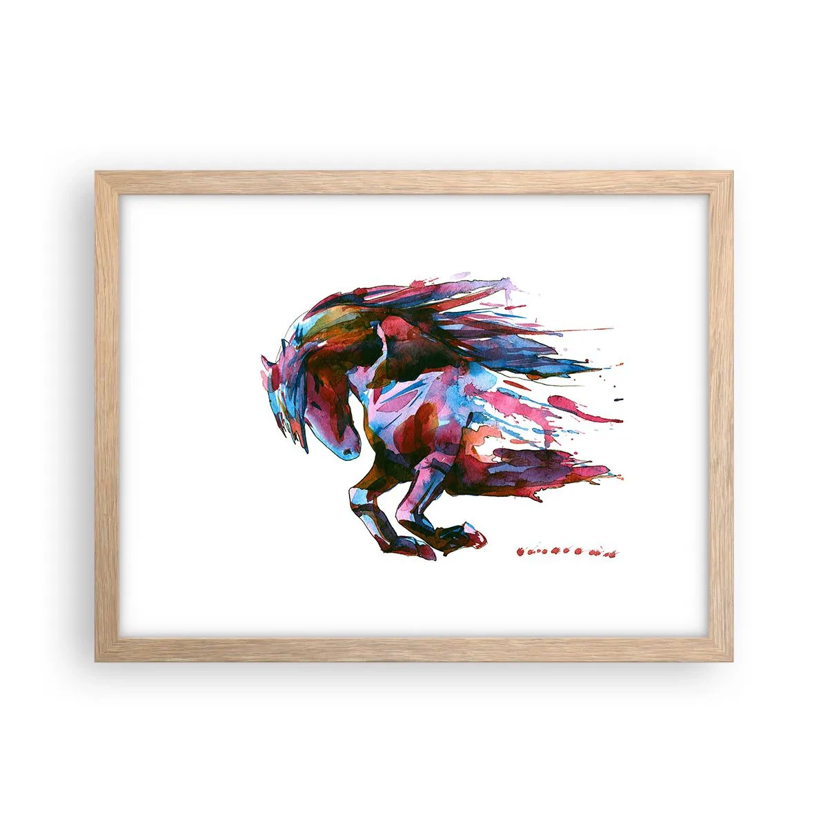 Poster in cornice rovere chiaro - In estasi - 40x30 cm