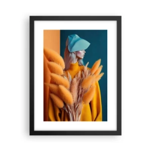 Poster in cornice nera - Ritratto soffice - 30x40 cm