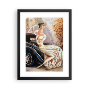 Poster in cornice nera - Eleganza in stile retro - 30x40 cm