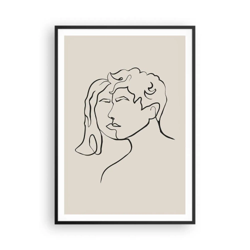 Poster in cornice nera - E divennero una cosa sola - 70x100 cm
