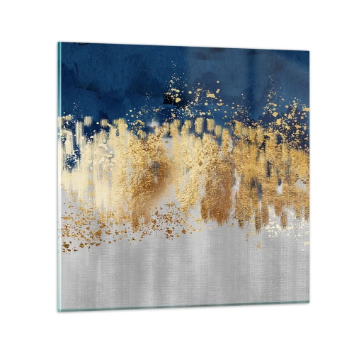 Quadro su vetro - Composizione moderna con bagliore - 30x30 cm