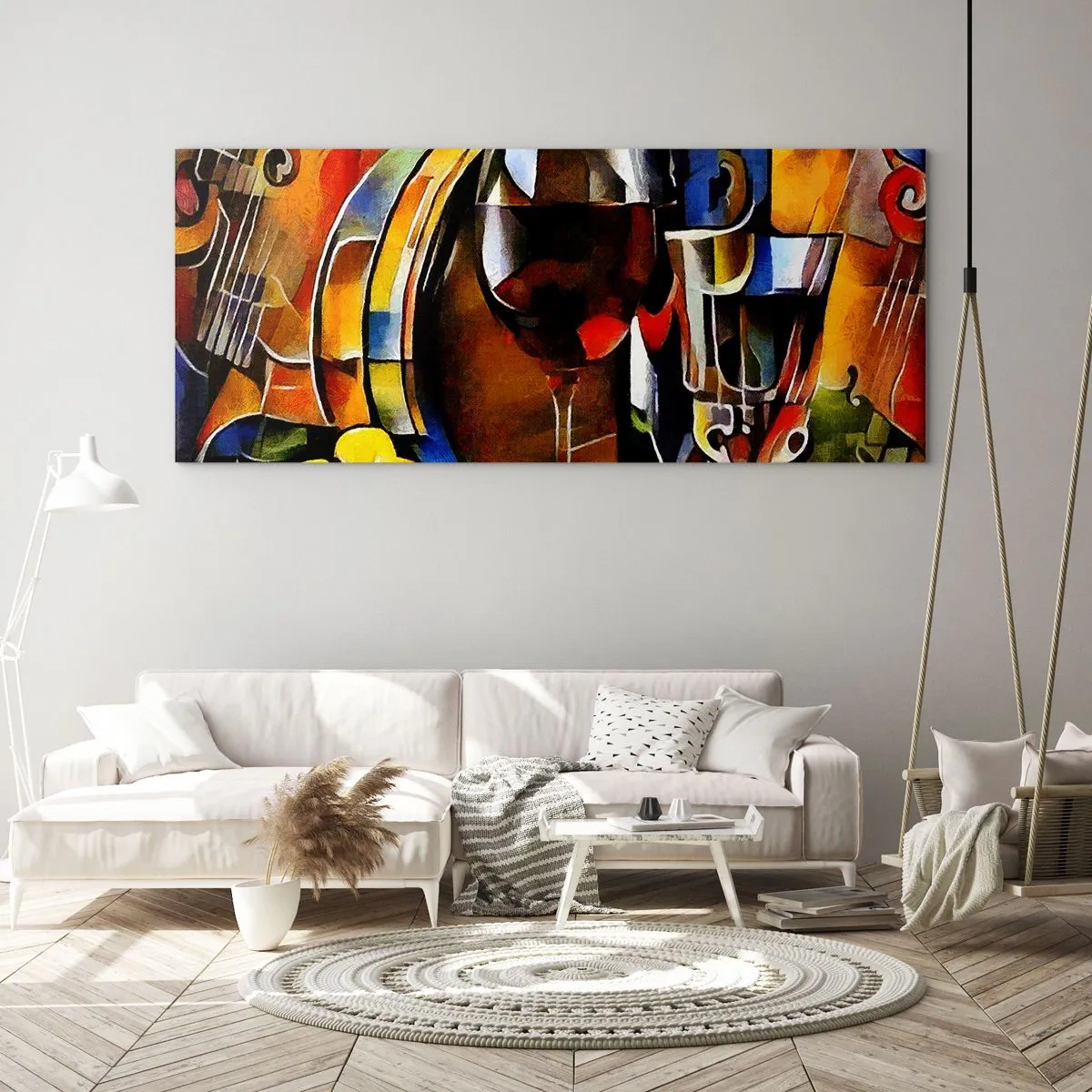 Quadro su vetro - E il mondo riprende colore - 100x40 cm
