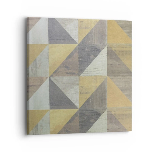 Quadro su tela - Stampe su Tela - Secondo i triangoli - 30x30 cm