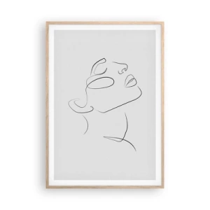 Poster in cornice rovere chiaro - I meandri dei sogni - 70x100 cm
