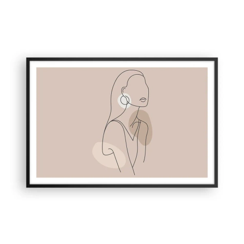 Poster in cornice nera - Icona di giovinezza - 91x61 cm