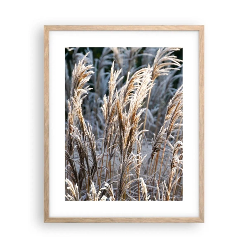 Poster in cornice rovere chiaro - Vestite di brina - 40x50 cm