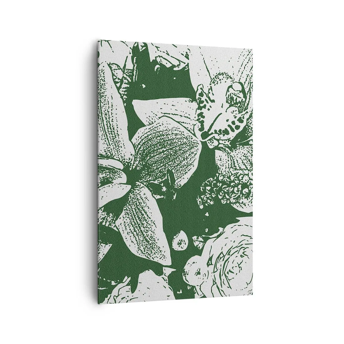 Quadro su tela - Stampe su Tela - Bouquet: il mondo del verde - 80x120 cm