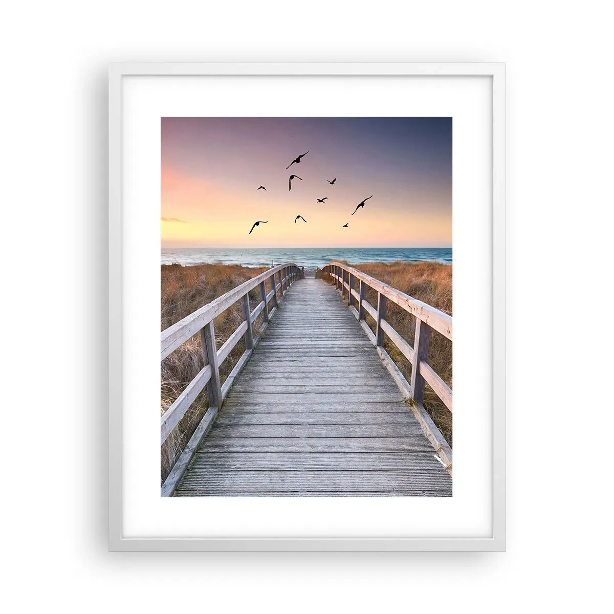 Poster in cornice bianca - Spazio per volare - 40x50 cm