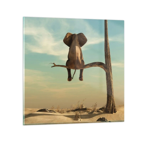 Quadro su vetro - Nuovo punto di vista - 60x60 cm