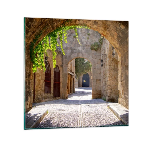 Quadro su vetro - Adesso passerà il corteo - 40x40 cm