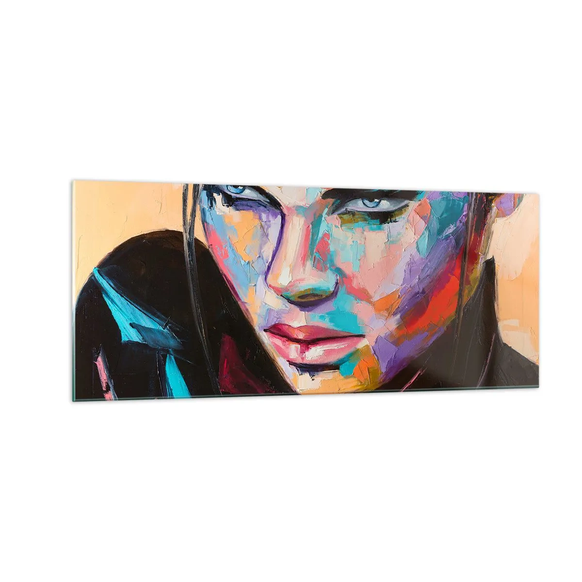 Quadro su vetro - Cuore selvatico - 100x40 cm