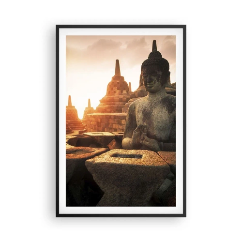 Poster in cornice nera - La pagoda della grande saggezza - 61x91 cm