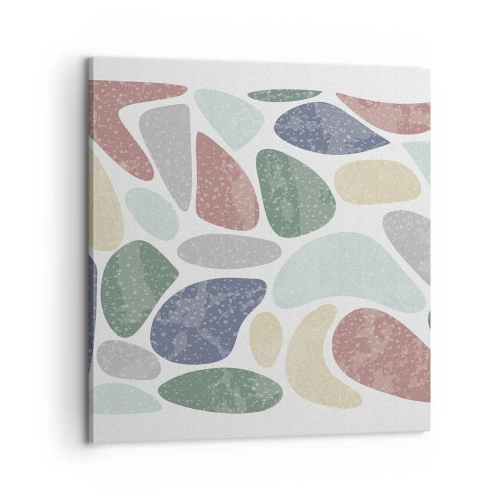 Quadro su tela - Stampe su Tela - Mosaico di colori incipriati - 60x60 cm