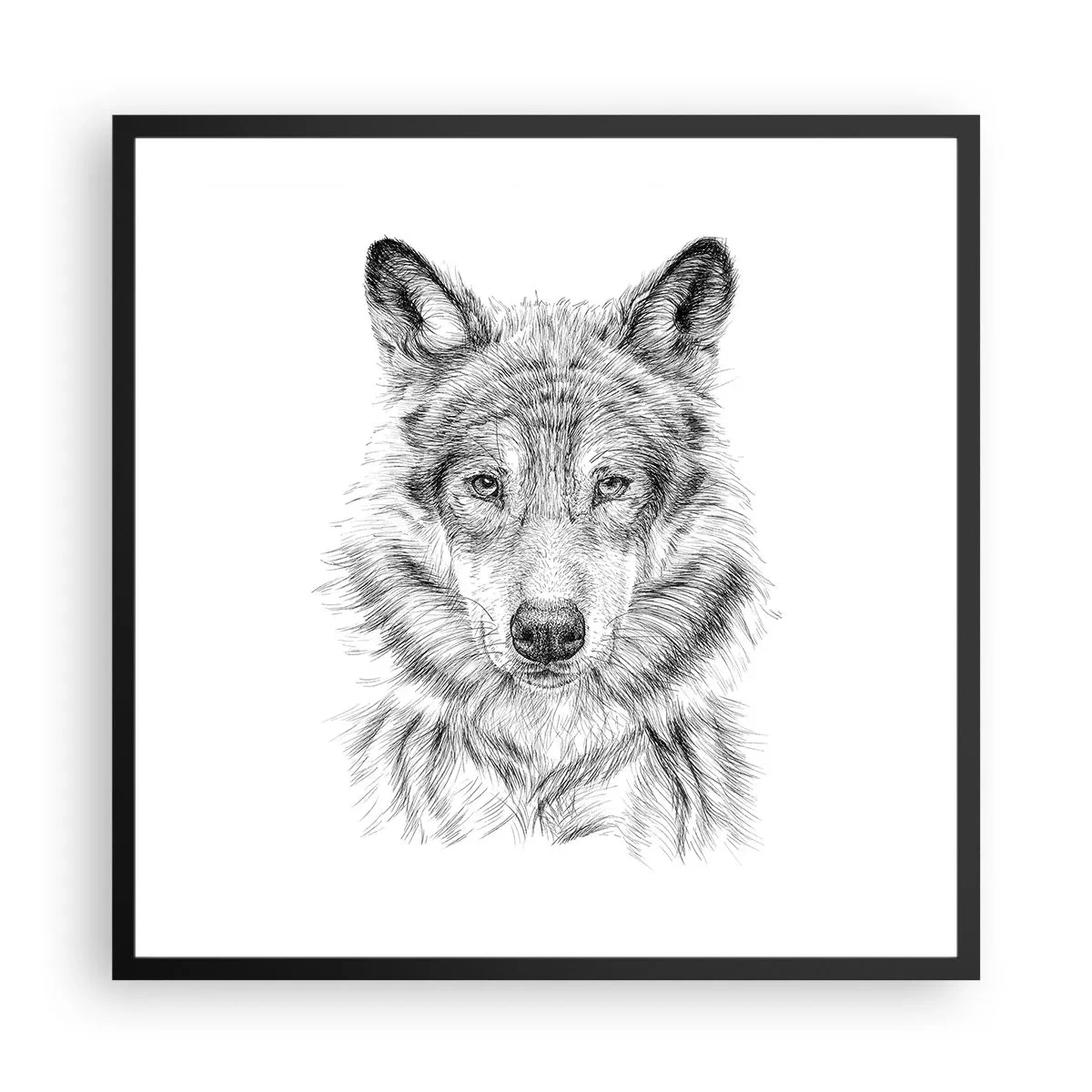 Poster in cornice nera - Condottiero nato - 60x60 cm