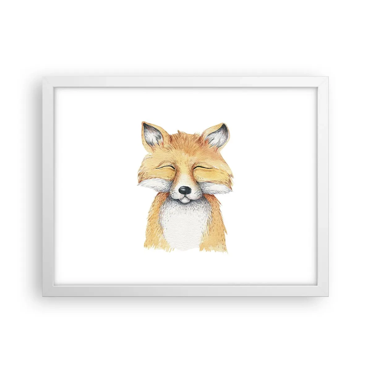 Poster in cornice bianca - Umore da volpe - 40x30 cm