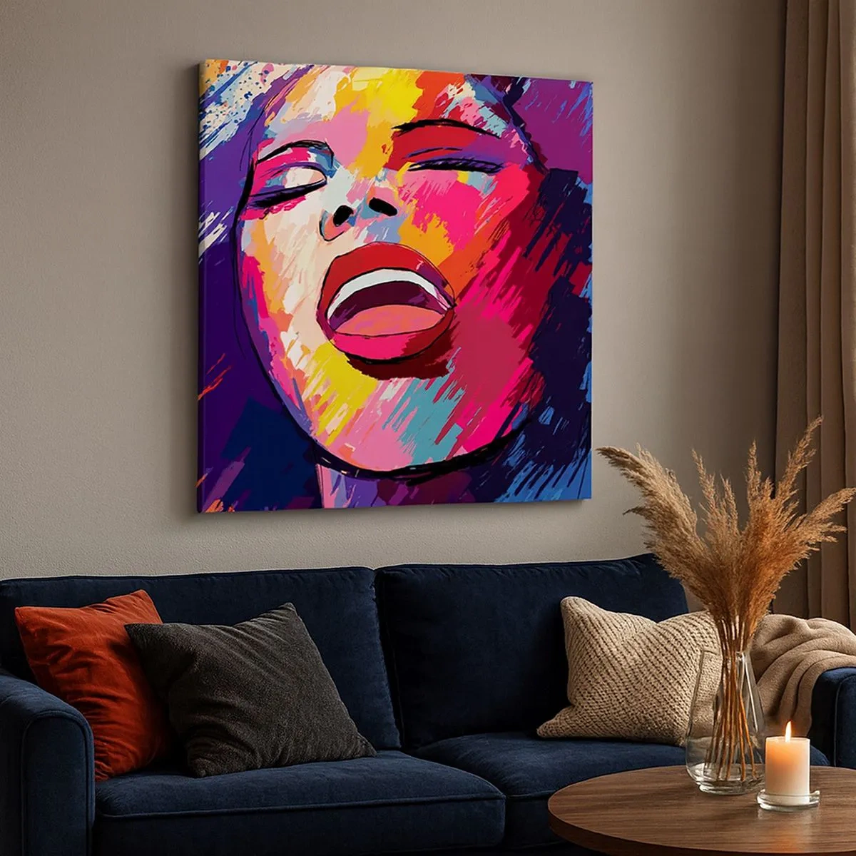 Quadro su tela - Stampe su Tela - Cantare tutta la vita - 30x30 cm