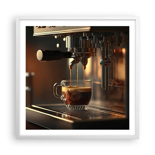 Poster in cornice bianca - Miscela sensuale - 60x60 cm