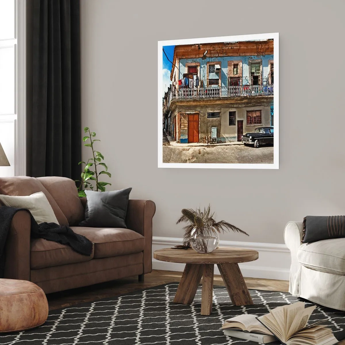 Poster - Atmosfera dell'Avana - 40x40 cm