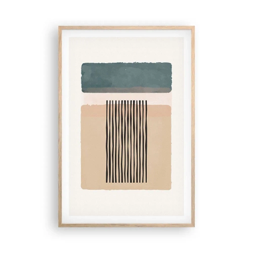 Poster in cornice rovere chiaro - Tutto a posto - 61x91 cm