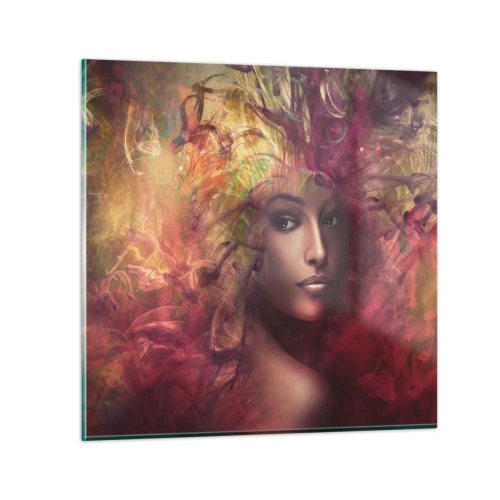 Quadro su vetro - Sono qui! - 70x70 cm