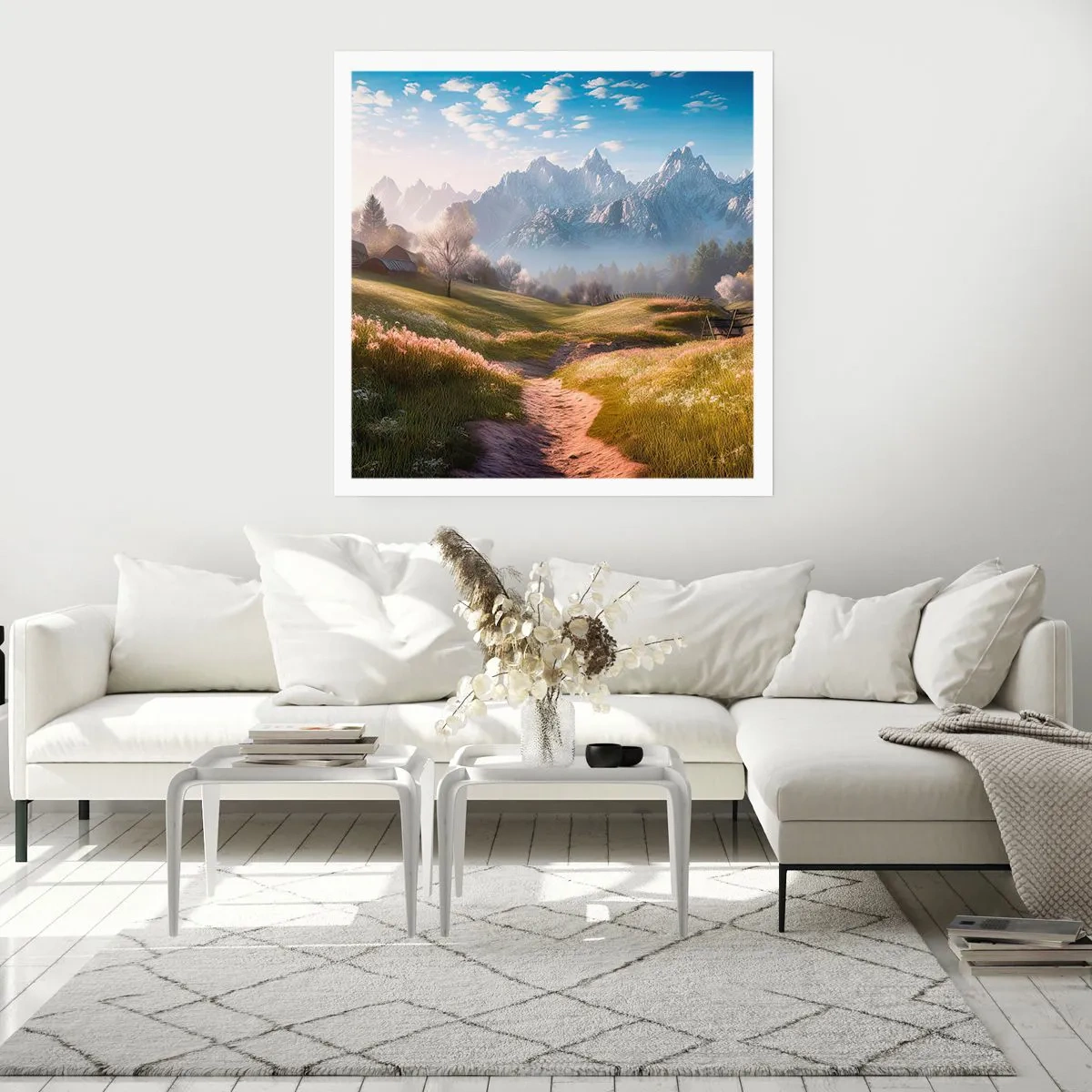 Poster - Valle idilliaca - 40x40 cm