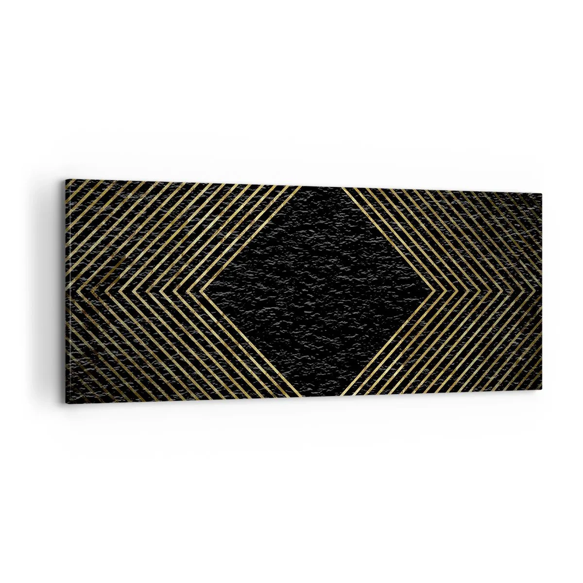 Quadro su tela - Stampe su Tela - Geometria in stile glamour - 100x40 cm