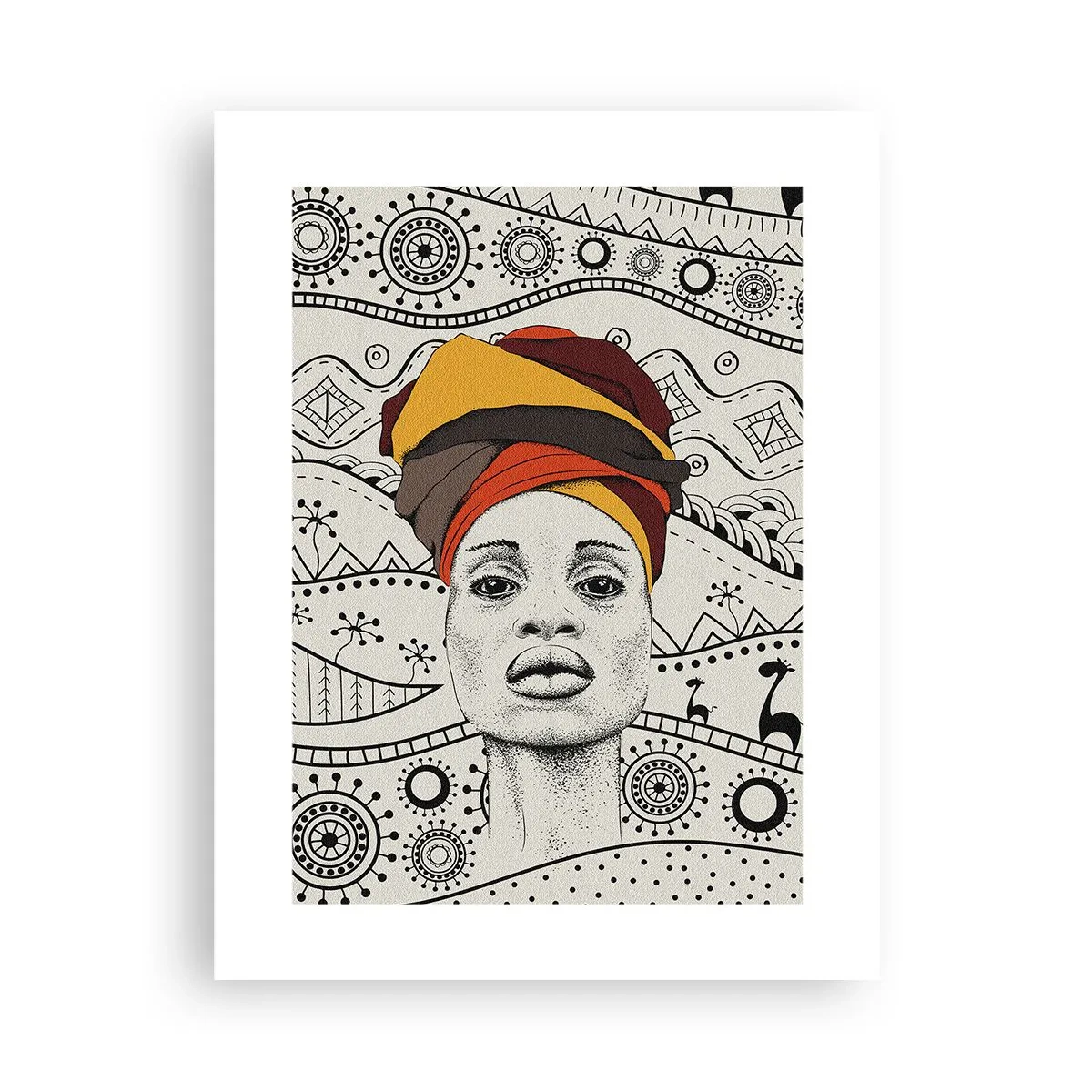 Poster - Ritratto africano - 30x40 cm