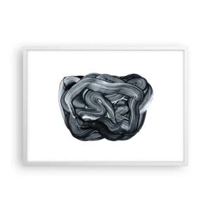 Poster in cornice bianca - Non è così semplice - 70x50 cm